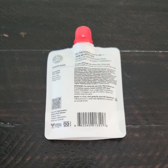 JOSIE MARAN Sugar & Argan Oil Body Scrub Always Nude Unscented Travel Size - Picture 2 of 3